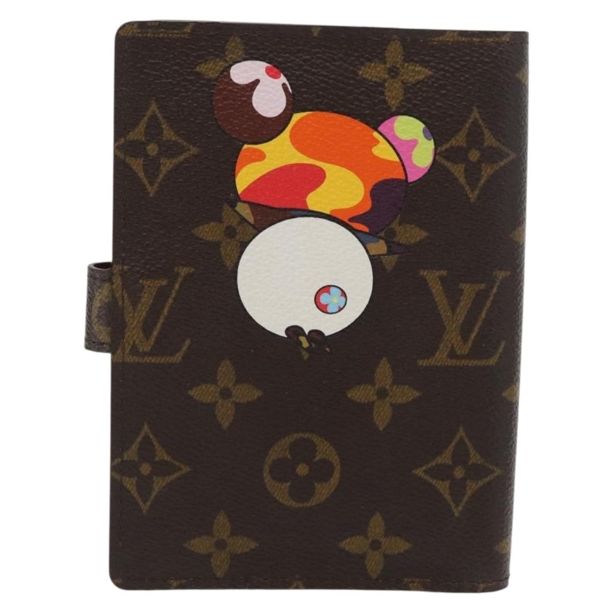 Louis Vuitton Agenda Cover Monogram Panda Brown Canvas Wallets Accessory