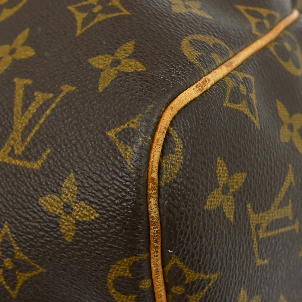 Louis Vuitton Keepall Bag Monogram Canvas Brown Canvas Travel Bag