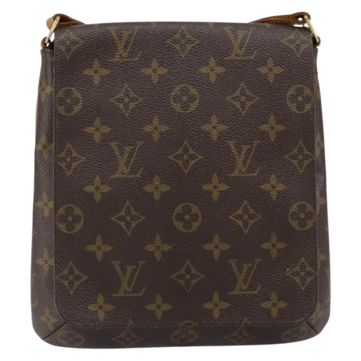 Louis Vuitton Musette Salsa Handbag Monogram Canvas Brown Canvas Shoulder Bag
