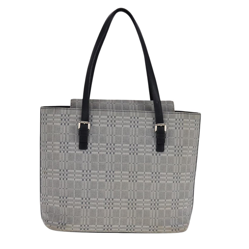 Burberry Vintage Tote Bag Canvas Gray Canvas Tote Bag