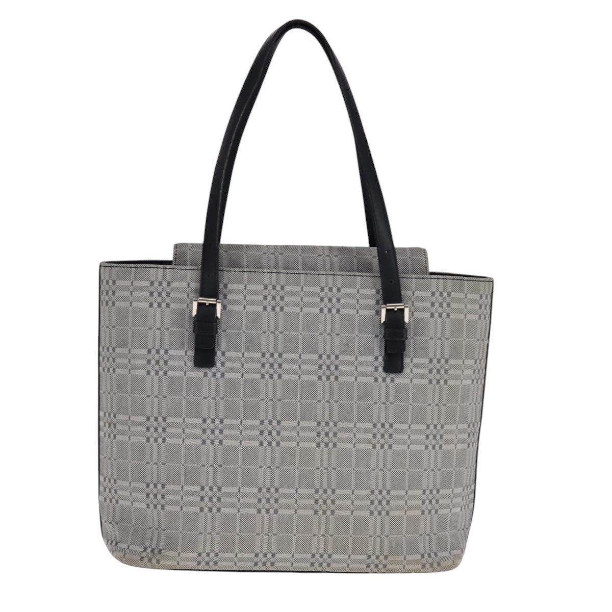 Burberry Vintage Tote Bag Canvas Gray Canvas Tote Bag
