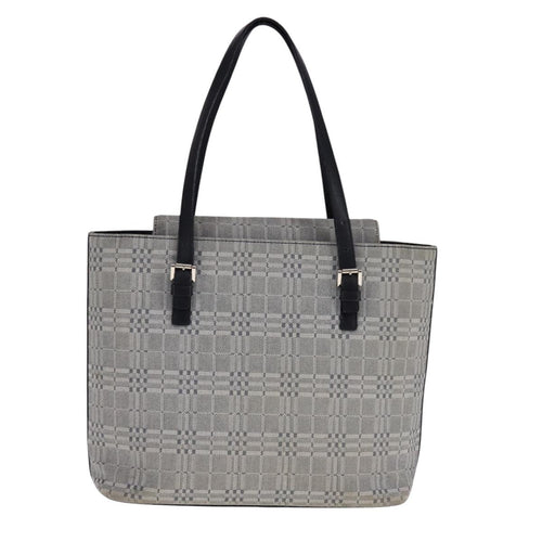 Burberry Vintage Tote Bag Canvas Gray Canvas Tote Bag