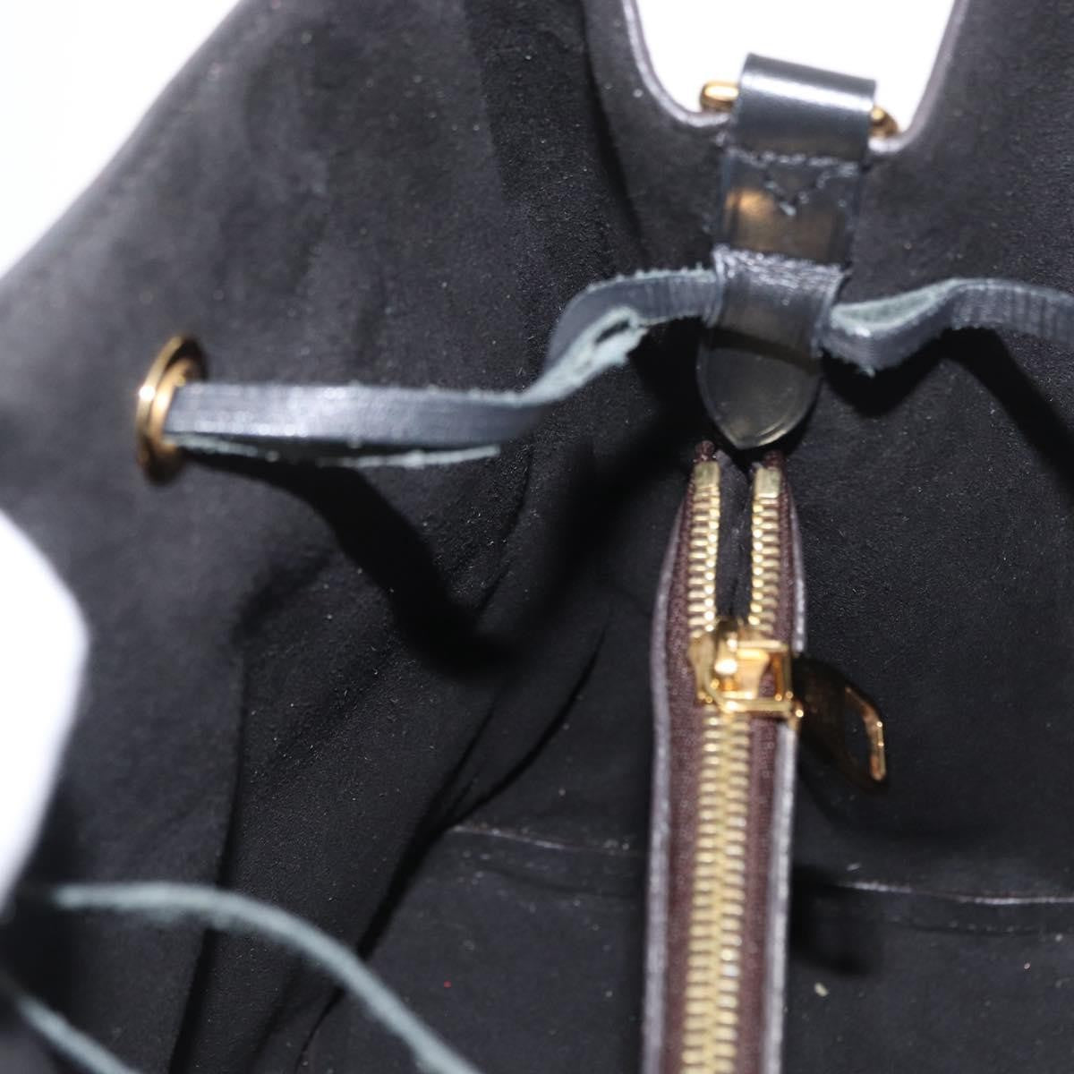Louis Vuitton Neonoe Handbag Monogram Canvas Black Canvas Shoulder Bag