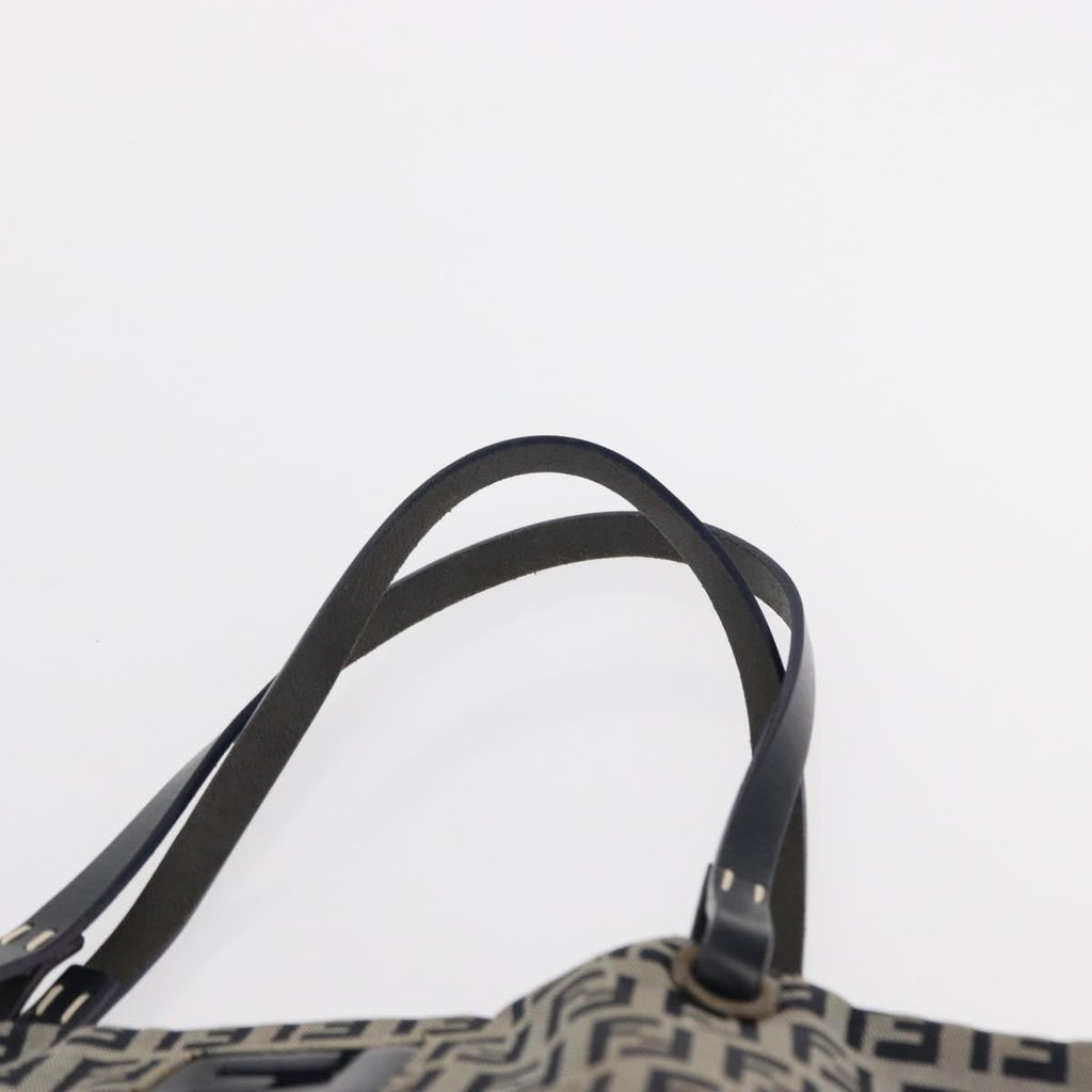 Fendi Shopping Tote Zucchino Canvas Navy Canvas Tote Bag Bag