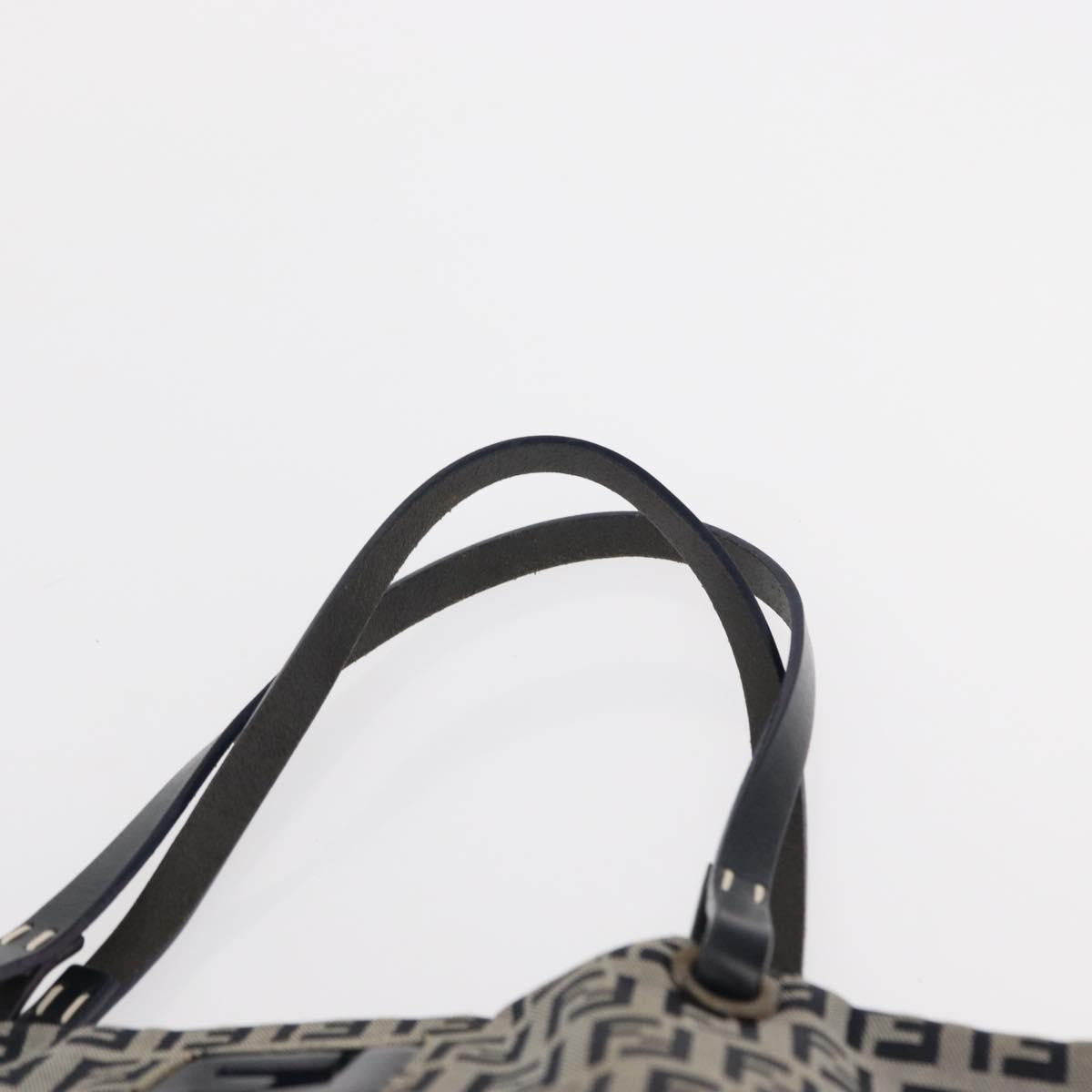 Fendi Shopping Tote Zucchino Canvas Navy Canvas Tote Bag Bag