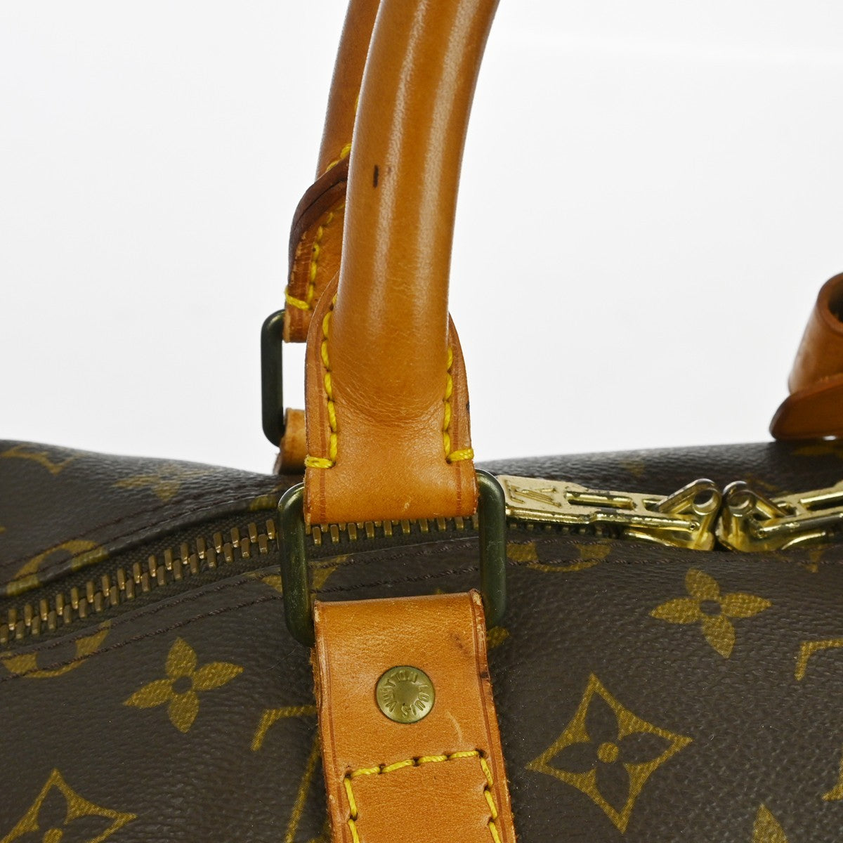 Louis Vuitton Keepall Bag Monogram Canvas Brown Canvas Travel Bag