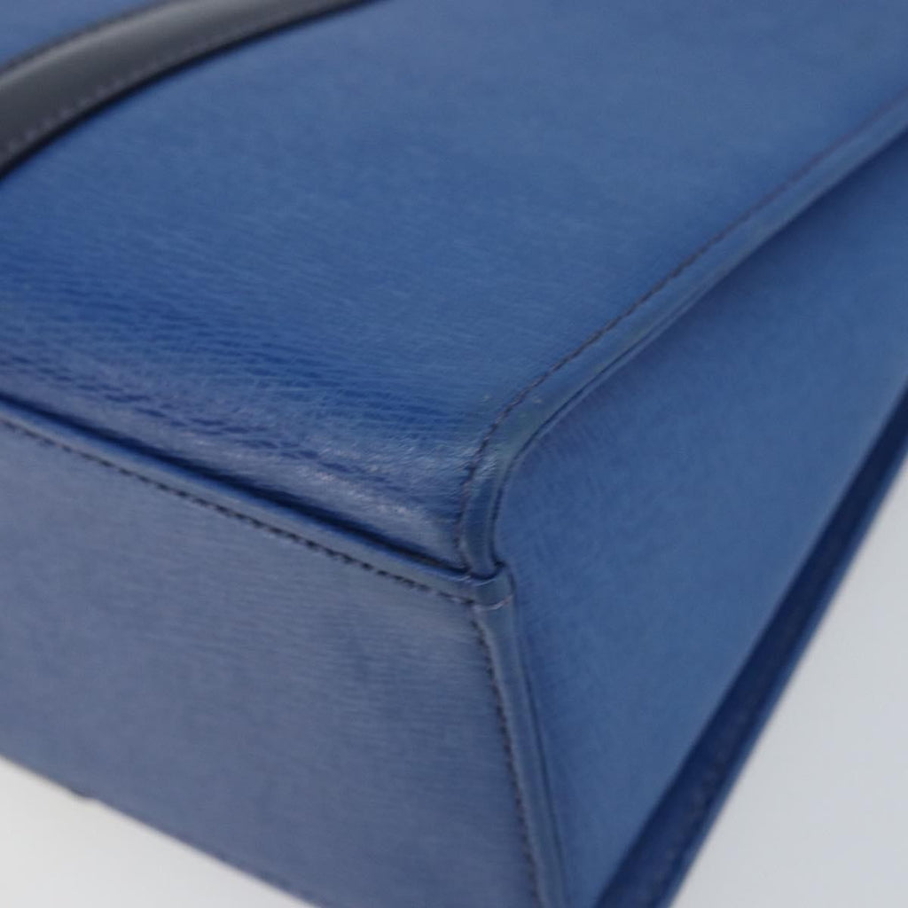 Burberry Vintage Handbag Leather Blue Leather Handbag