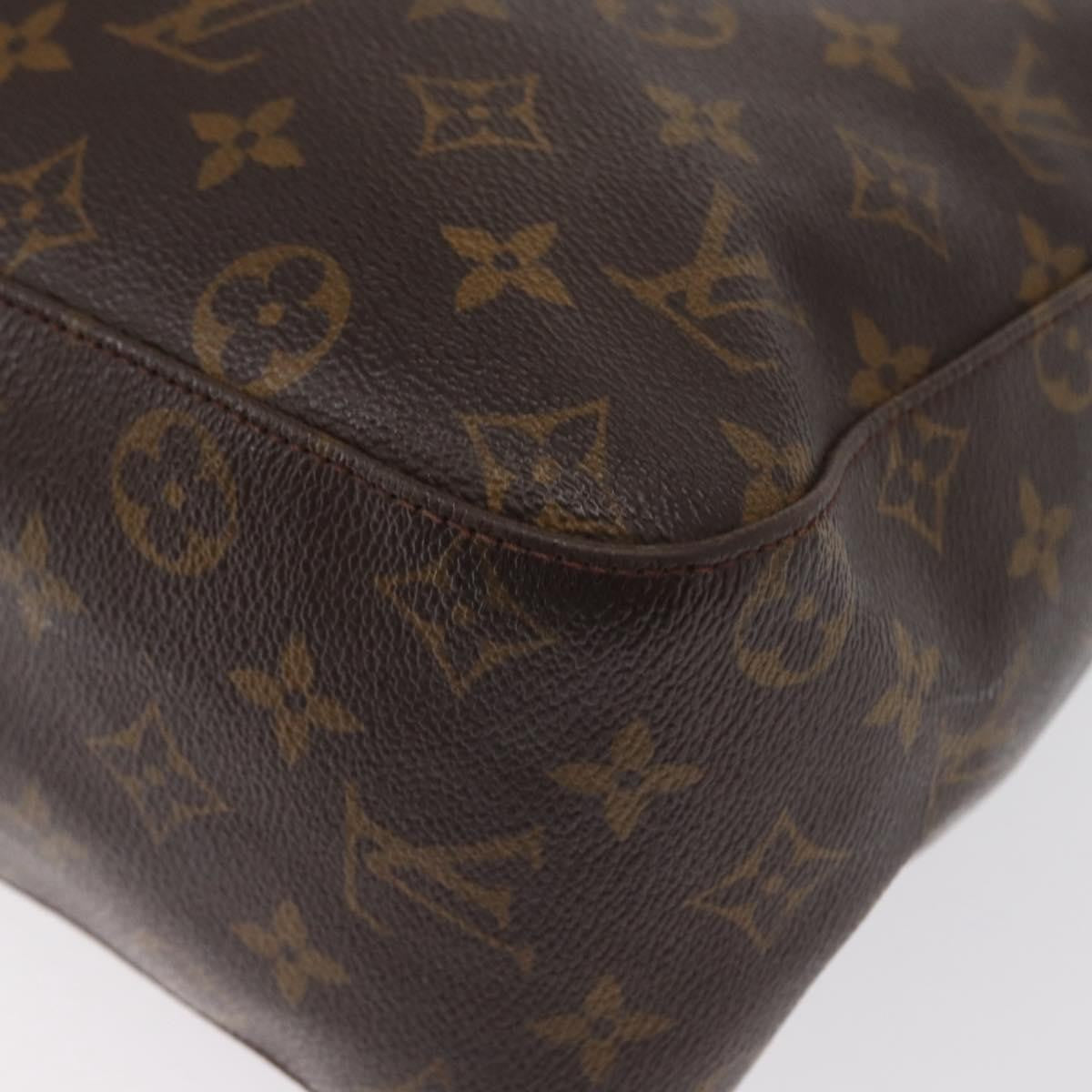 Louis Vuitton Monogram Looping Handbag Monogram Canvas Brown Canvas Shoulder Bag