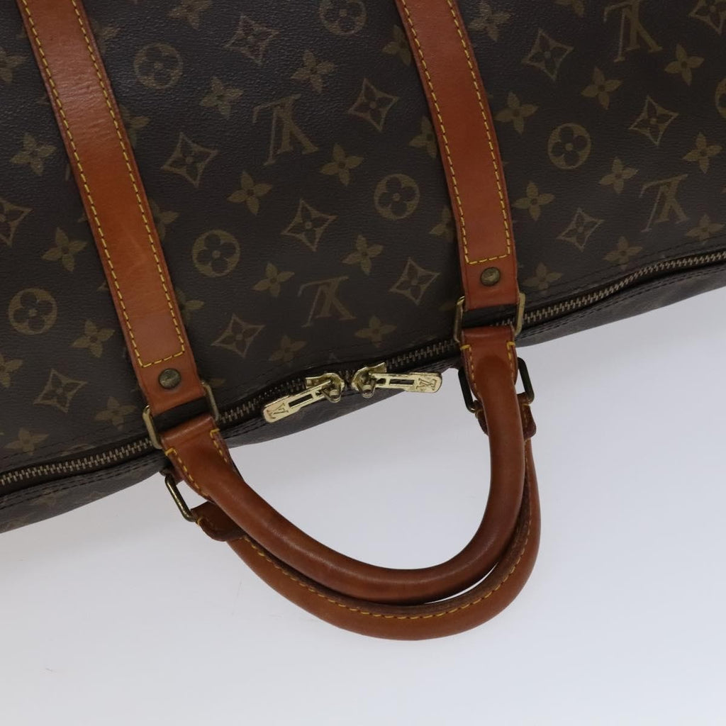 Louis Vuitton Keepall Bandouliere Bag Monogram Canvas Brown Canvas Travel Bag