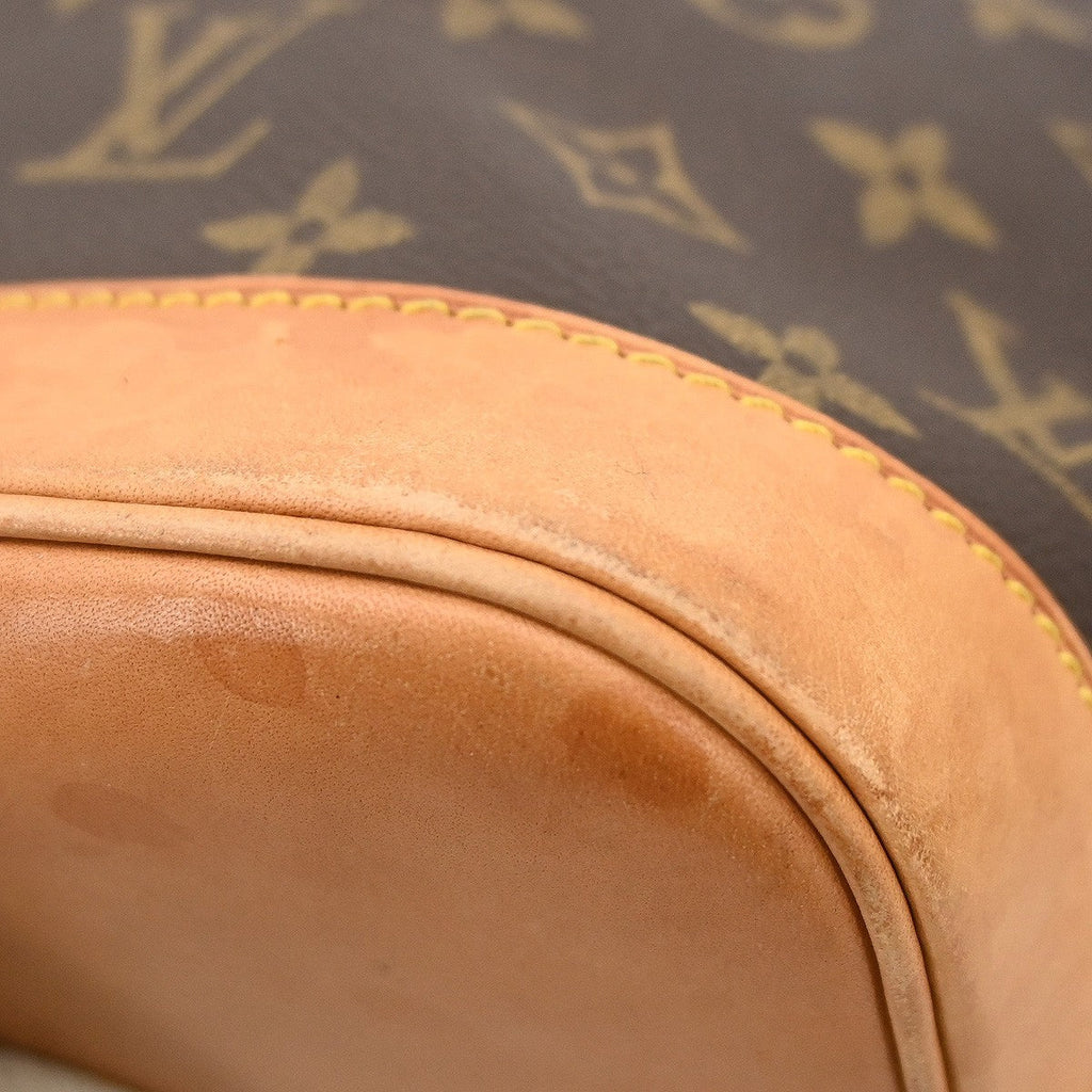 Louis Vuitton Alma Handbag Monogram Canvas Brown Canvas Handbag