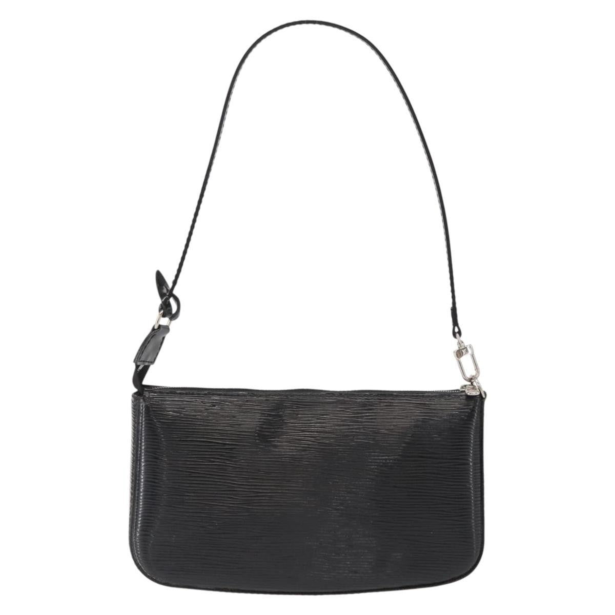 Louis Vuitton Pochette Accessoires Nm Electric Epi Leather Black Leather Clutche & Pouche Bag