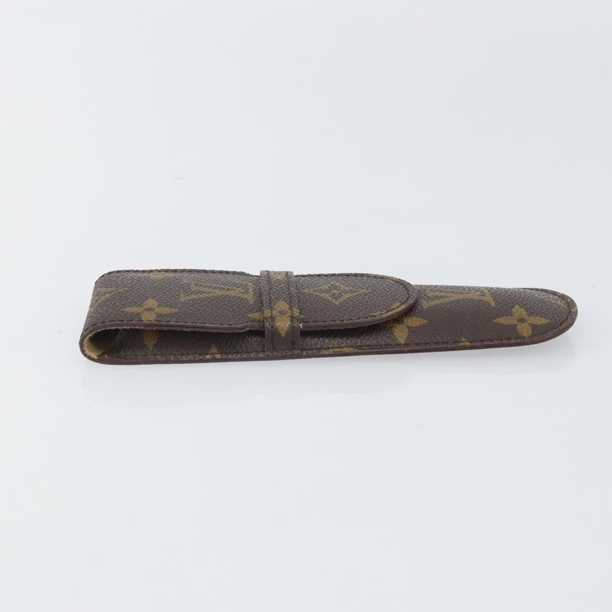 Louis Vuitton Etui À Stylo Canvas Brown Canvas Clutche & Pouche Bag
