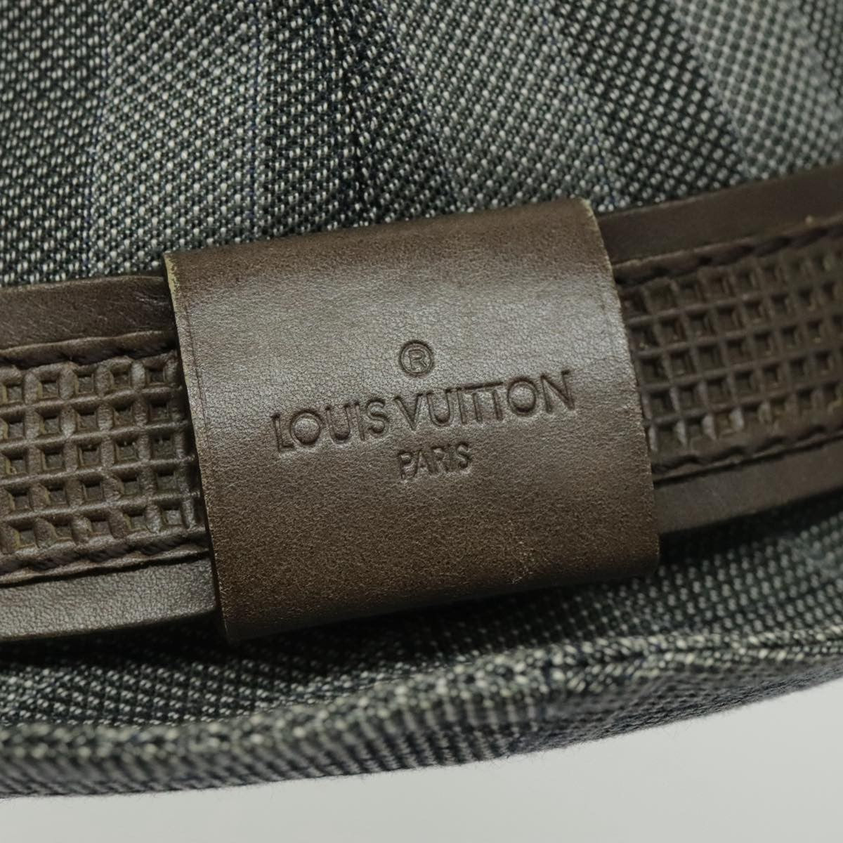 Louis Vuitton Lv Graphical Hat Cotton Gray Cotton Head Accessory Accessory
