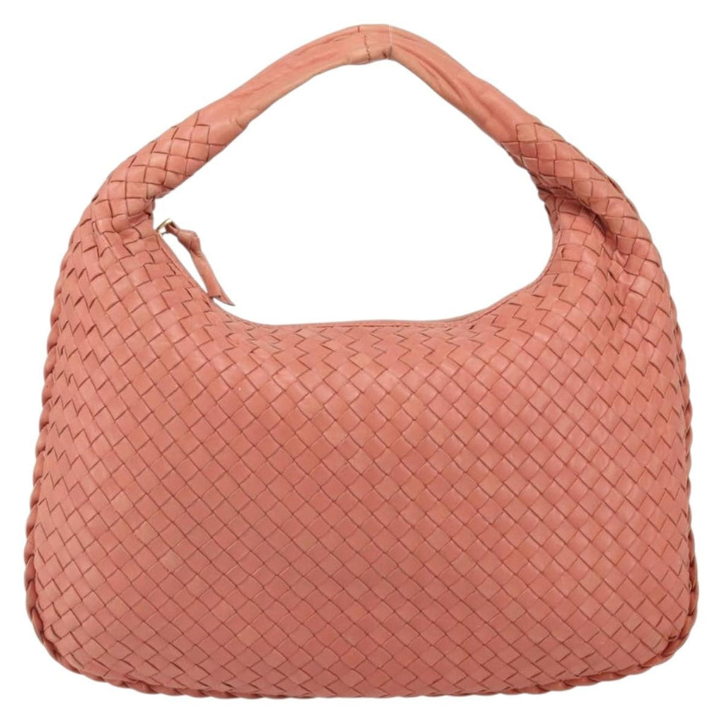Bottega Veneta Veneta Hobo Intrecciato Nappa Pink Leather Handbag