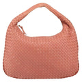 Bottega Veneta Veneta Hobo Intrecciato Nappa Pink Leather Handbag