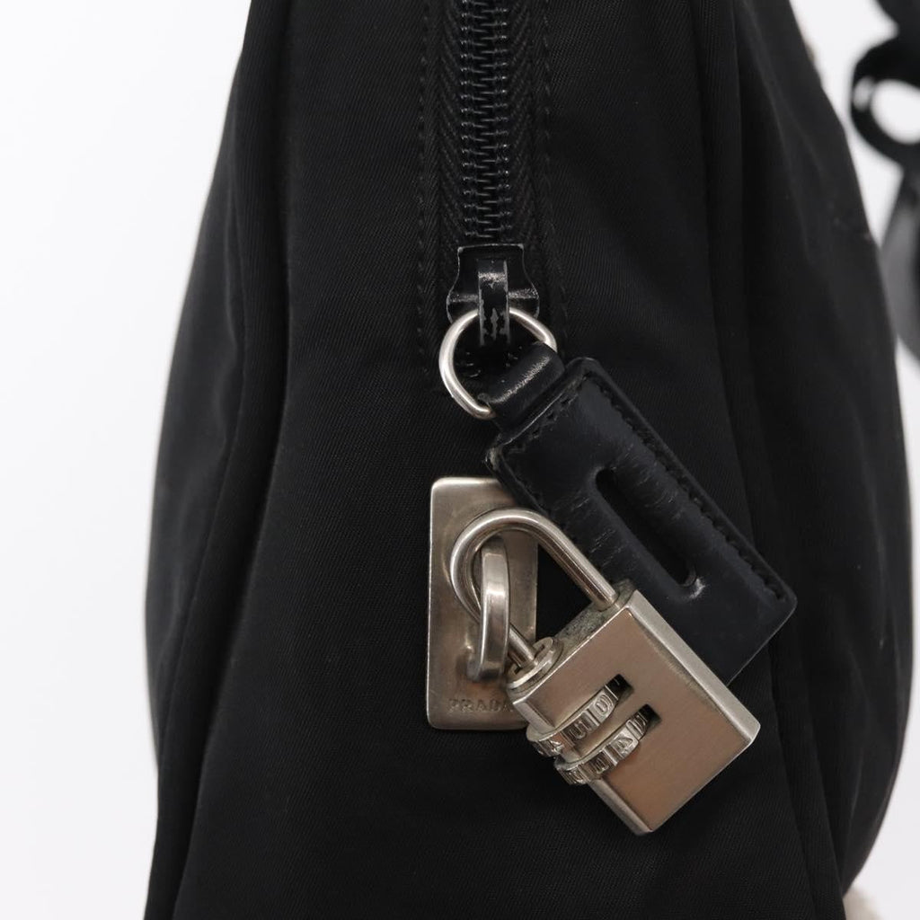 Prada Bowling Shoulder Bag Tessuto Black Nylon Shoulder Bag Bag