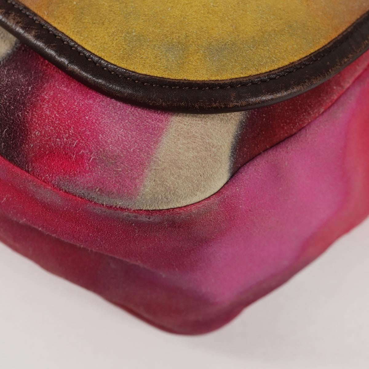 Chanel Flower Power Messenger Bag Multicolor Printed Nubuck Multicolour Suede Shoulder Bag Bag