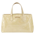 Louis Vuitton Wilshire Handbag Monogram Vernis Beige Patent_Leather Handbag