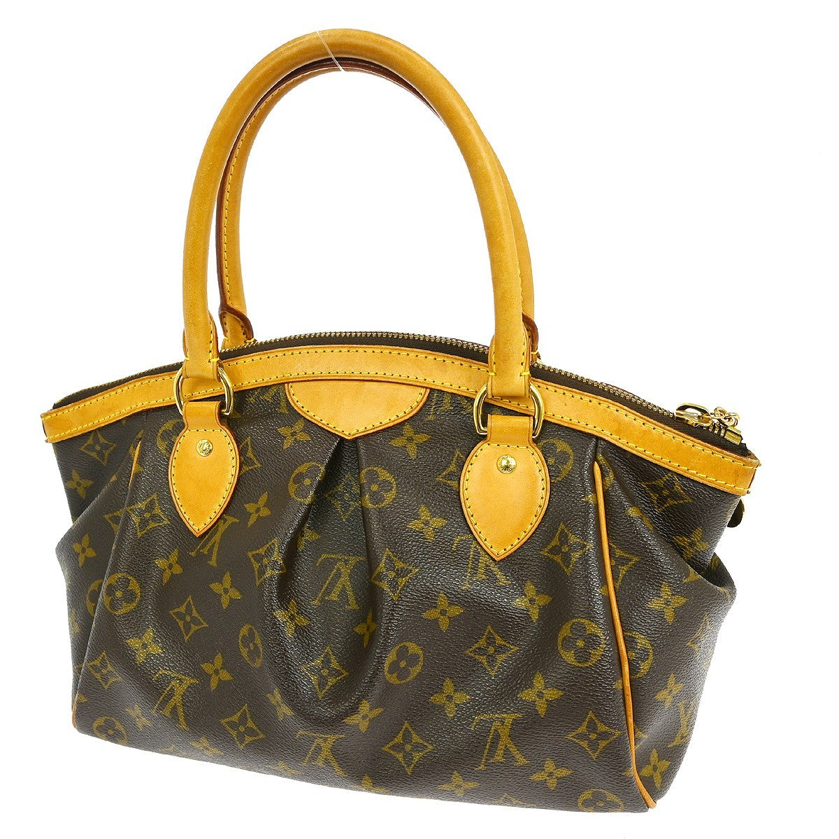 Louis Vuitton Tivoli Handbag Monogram Canvas Brown Canvas Shoulder Bag