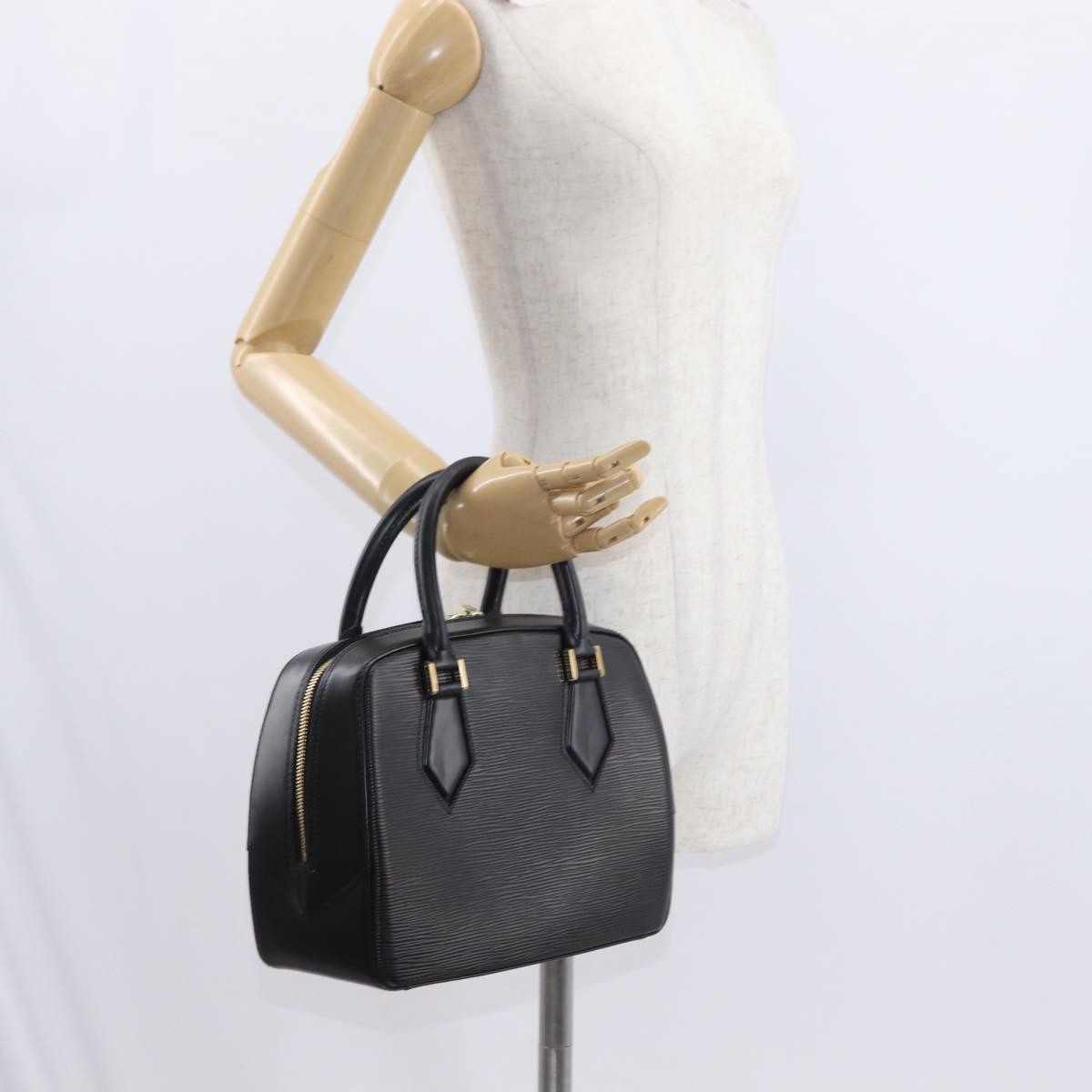 Louis Vuitton Sablons Handbag Epi Leather Black Leather Handbag