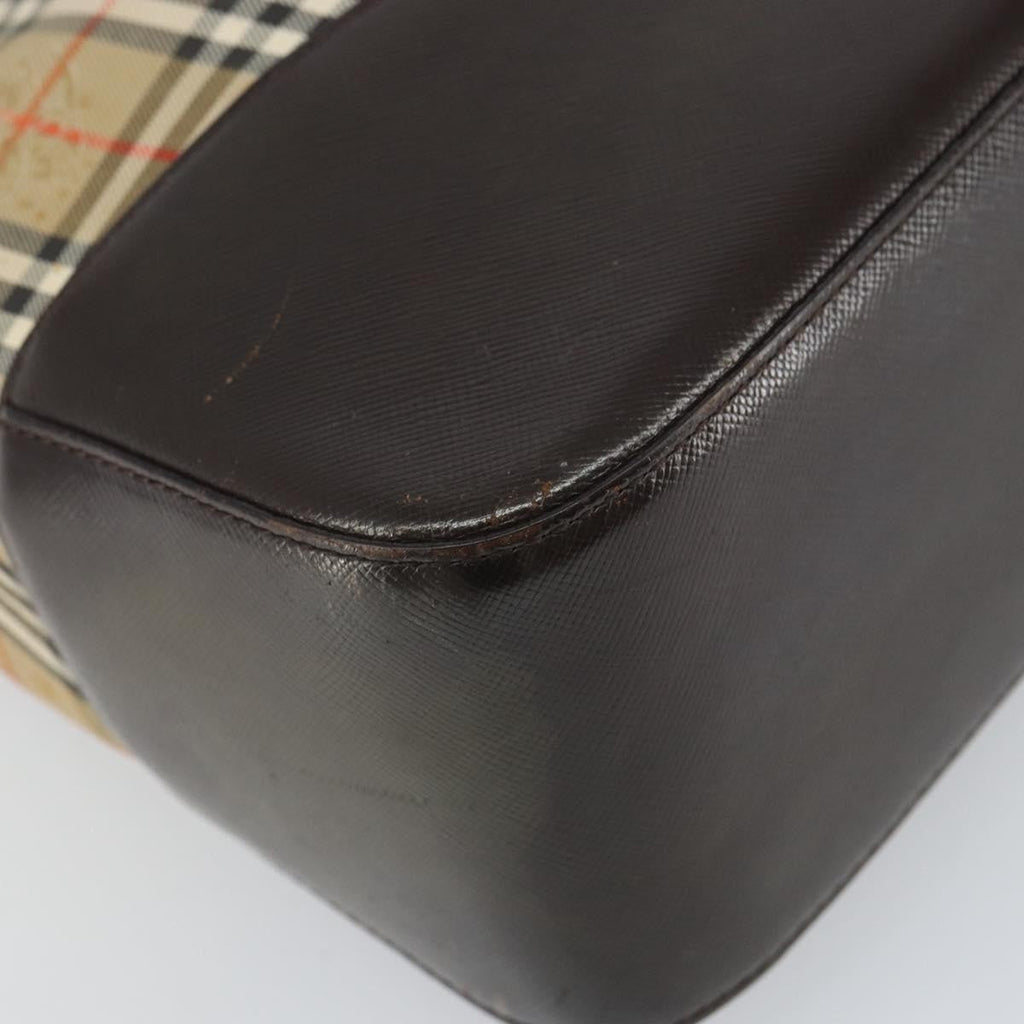 Burberry Nova Check Tote Canvas And Leather Beige Canvas Tote Bag