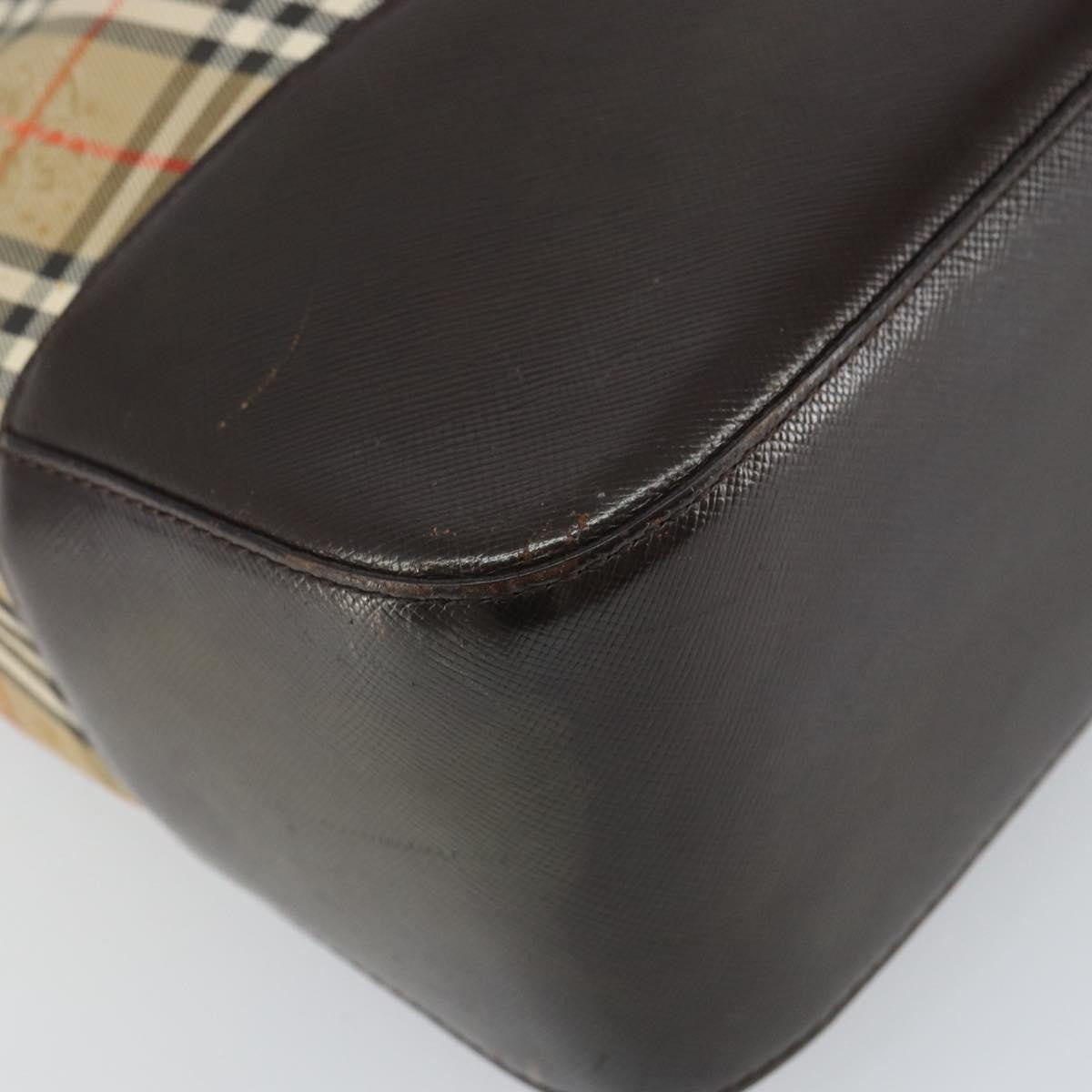 Burberry Nova Check Tote Canvas And Leather Beige Canvas Tote Bag