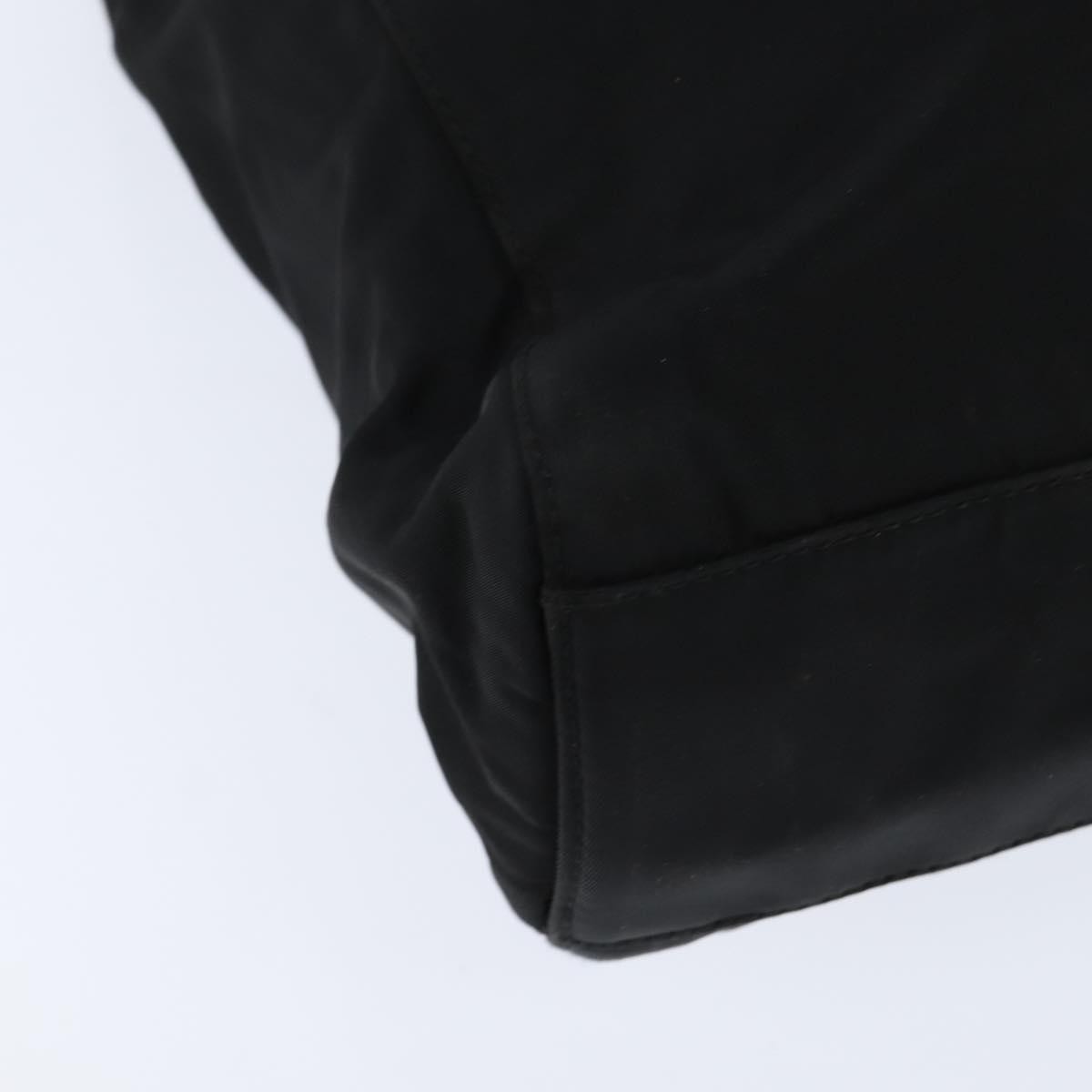 Prada Resin Handle Tote Tessuto Black Nylon Tote Bag Bag