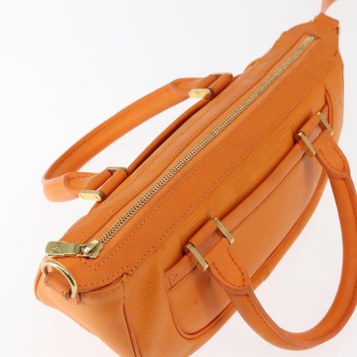 Louis Vuitton Danura Handbag Epi Orange Leather Handbag