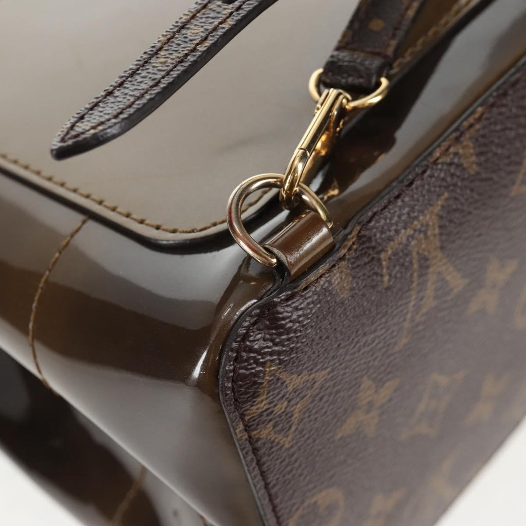 Louis Vuitton Hot Springs Backpack Vernis With Monogram Canvas Khaki Canvas Backpack Bag
