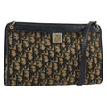 Christian Dior Vintage Trotter Shoulder Bag Canvas Navy Canvas Shoulder Bag Bag (Pre-Owned)