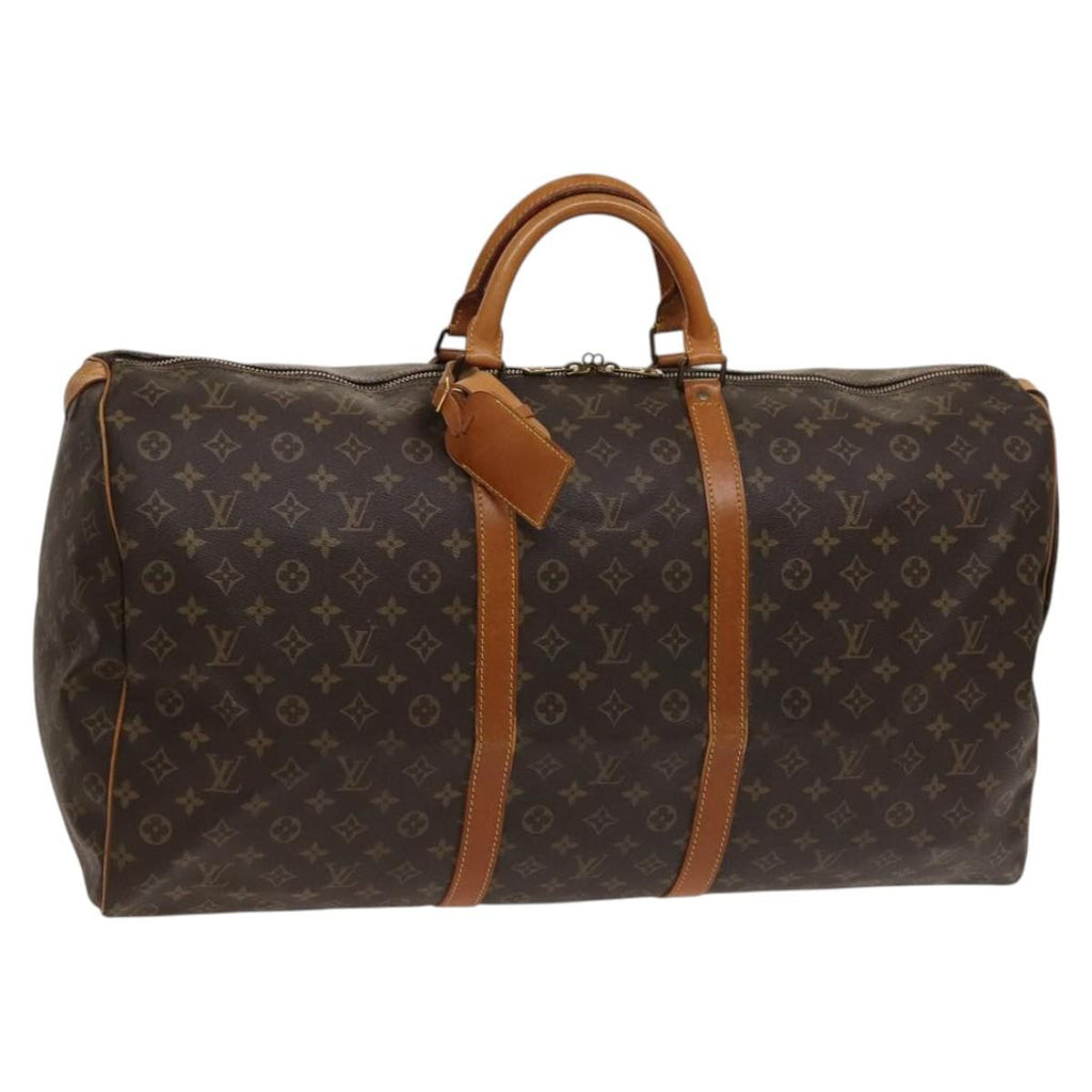 Louis Vuitton Keepall Bag Monogram Canvas Brown Canvas Travel Bag