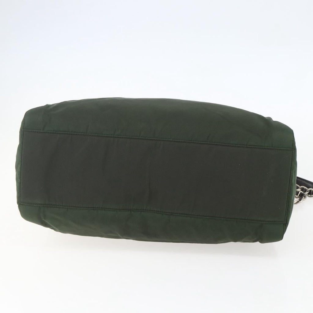 Prada Re-Edition 1995 Chain Tote Quilted Re-Nylon Khaki Nylon Shoulder Bag Bag