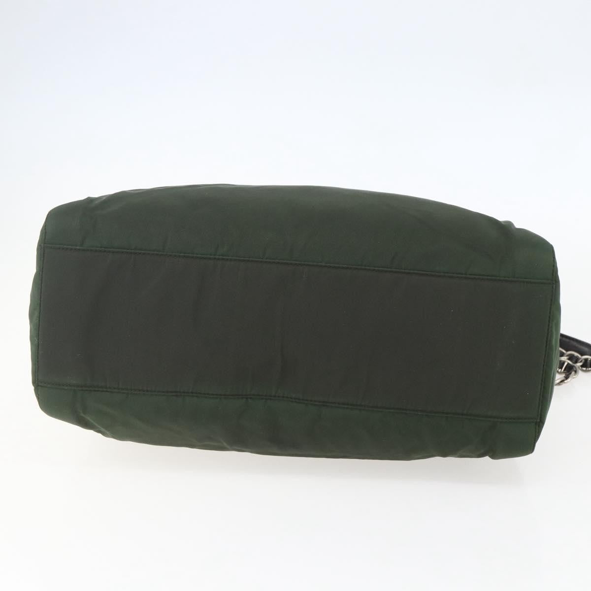 Prada Re-Edition 1995 Chain Tote Quilted Re-Nylon Khaki Nylon Shoulder Bag Bag
