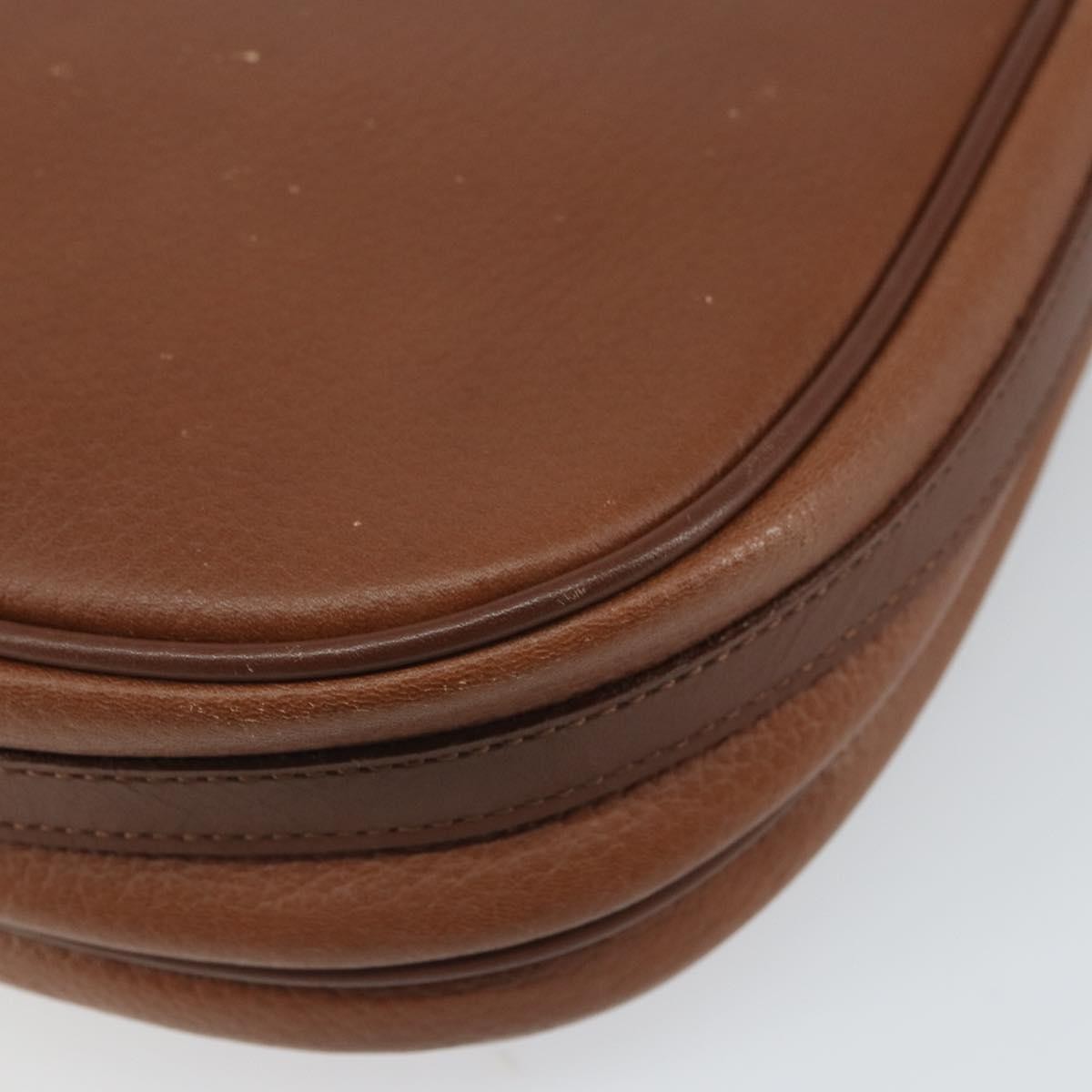 Burberry Vintage Flap Crossbody Bag Leather Brown Leather Shoulder Bag