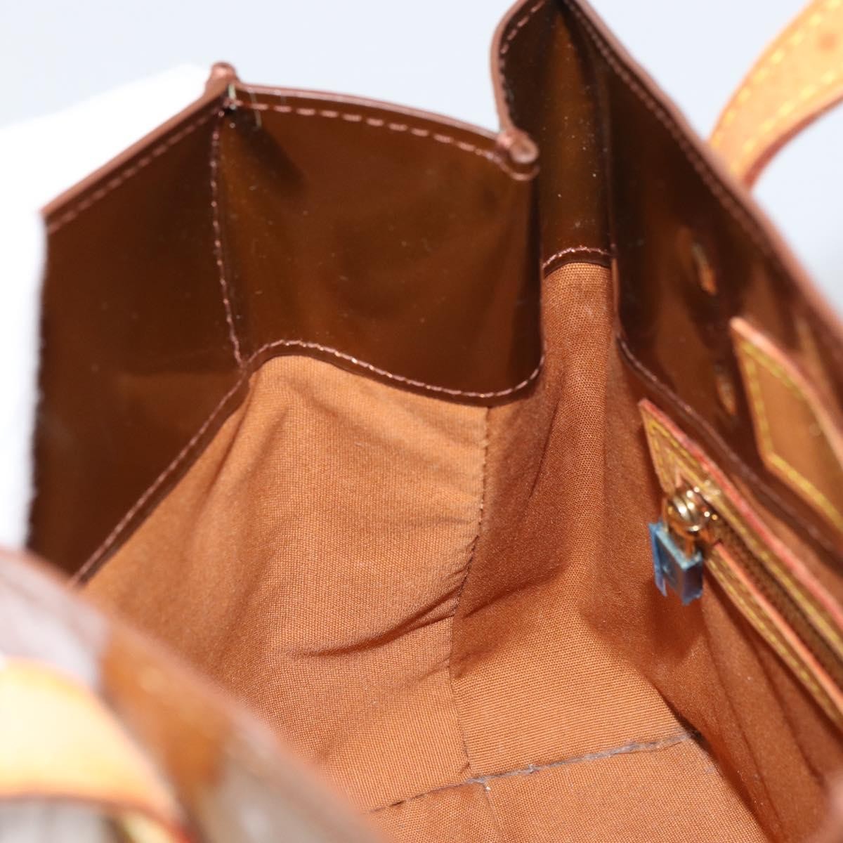 Louis Vuitton Reade Handbag Monogram Vernis Brown Patent_Leather Tote Bag