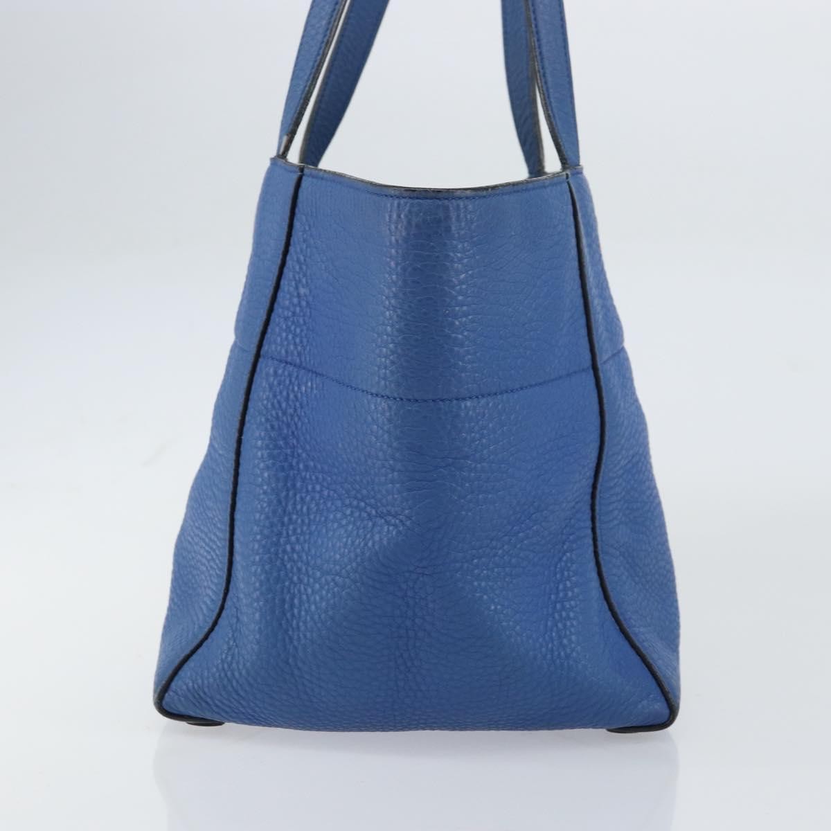 Prada Tote Vitello Daino Vitello Daino Blue Leather Tote Bag Bag