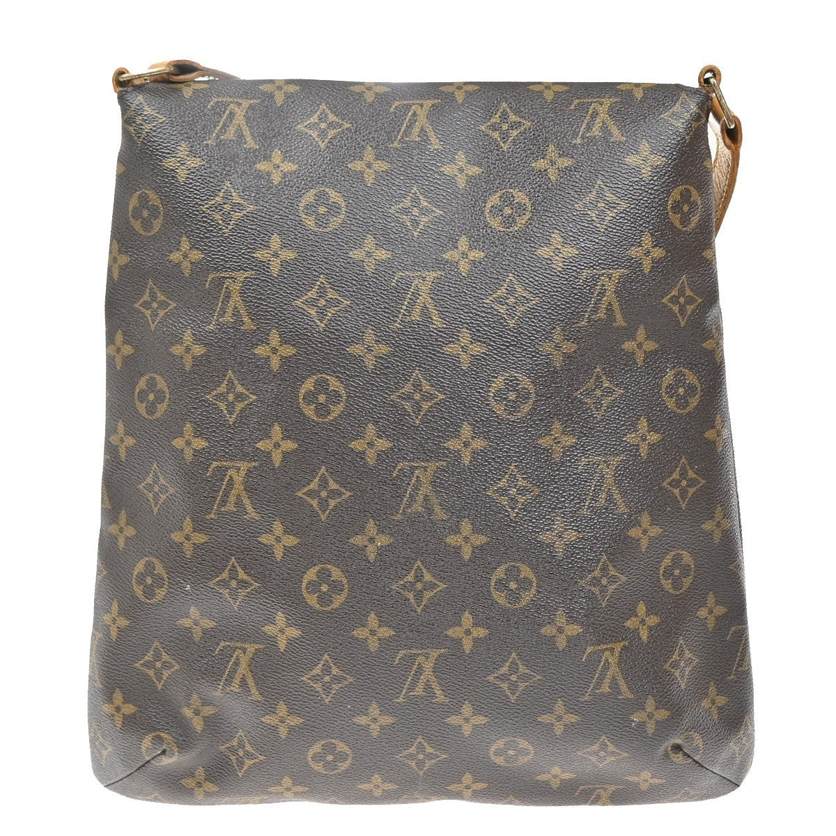 Louis Vuitton Musette Handbag Monogram Canvas Brown Canvas Shoulder Bag