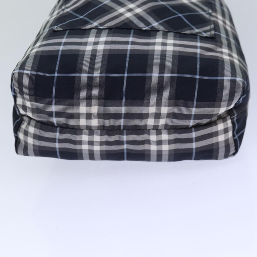 Burberry Nova Check Blue Label Nylon Black Nylon Clutche & Pouche Bag