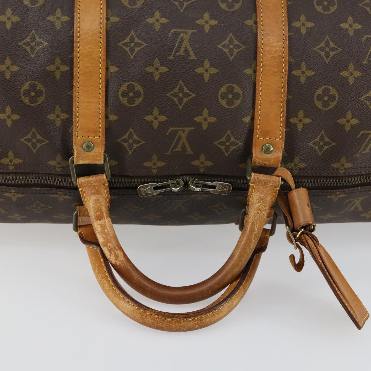 Louis Vuitton Keepall Bag Monogram Canvas Brown Canvas Travel Bag