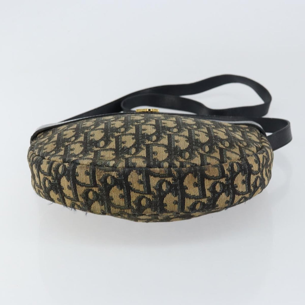 Christian Dior Vintage Trotter Shoulder Bag Canvas Navy Canvas Shoulder Bag Bag (Pre-Owned)