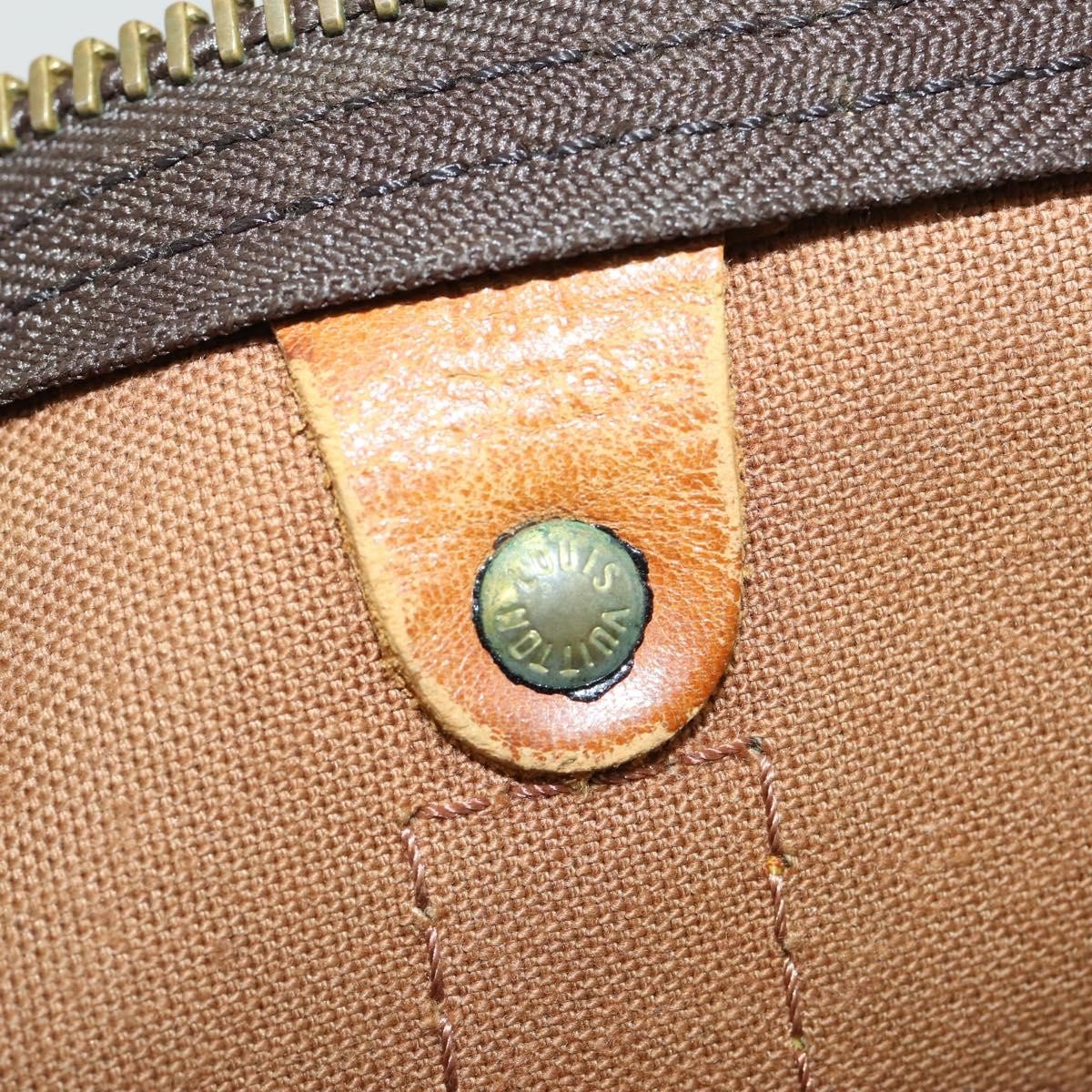 Louis Vuitton Keepall Bag Monogram Canvas Brown Canvas Travel Bag