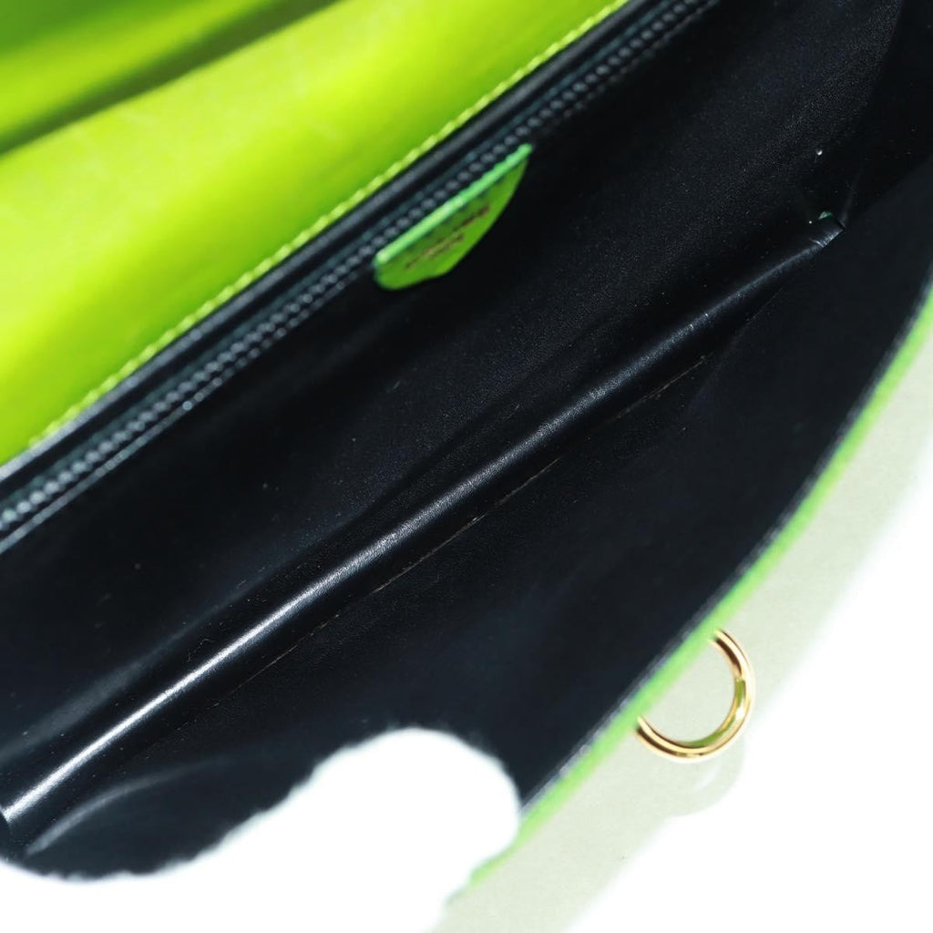 Celine Vintage Shoulder Bag Suede Green Suede Shoulder Bag Bag