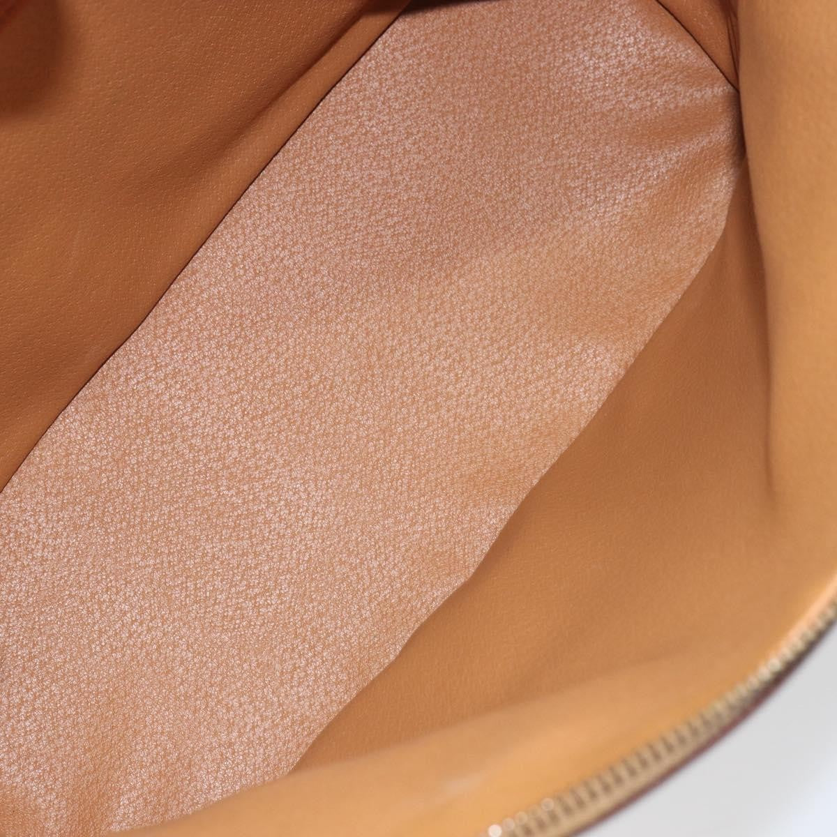 Celine Vintage Macadam Handbag Canvas And Leather Beige Canvas Handbag