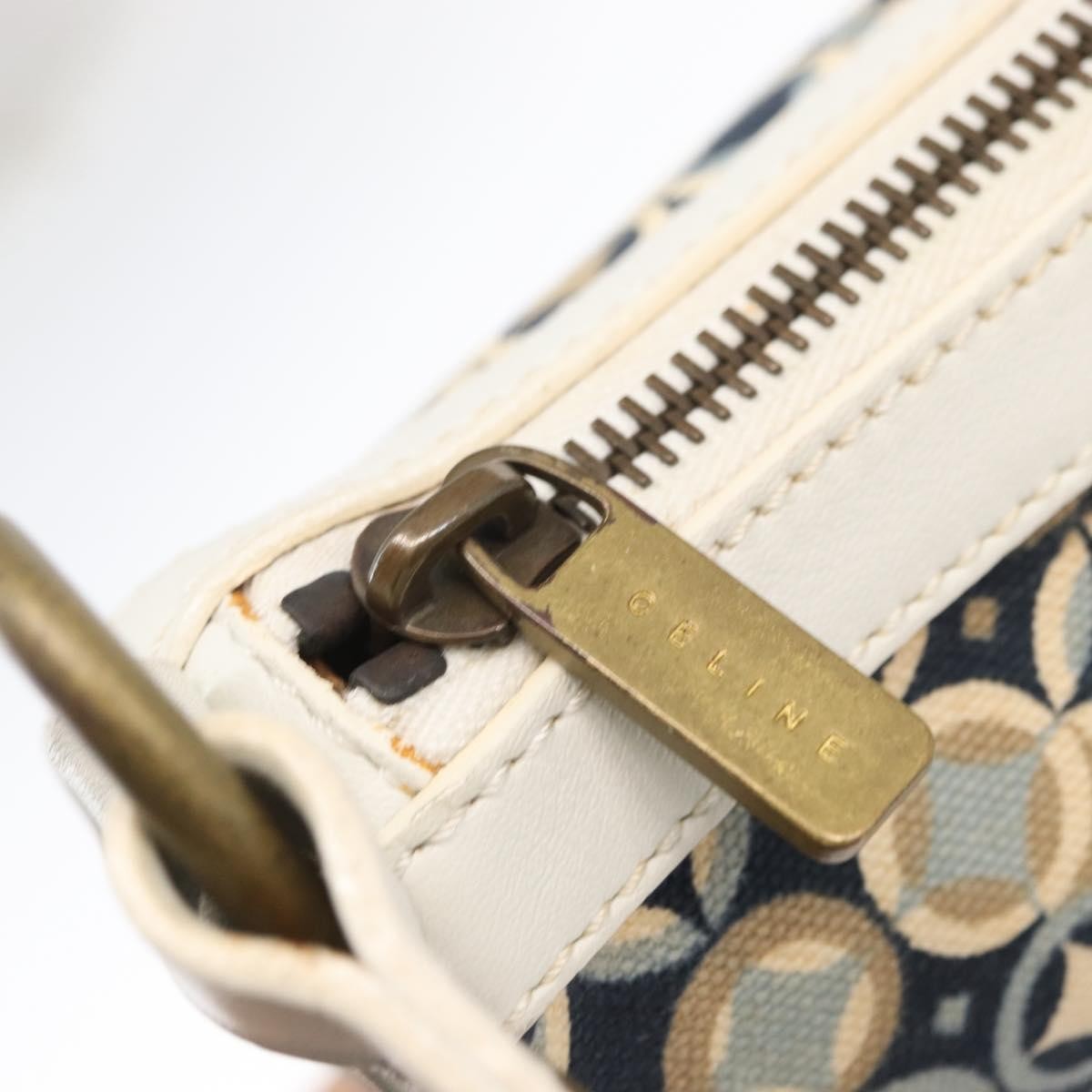 Celine Vintage Pochette Shoulder Bag Canvas Navy Canvas Clutche & Pouche Bag