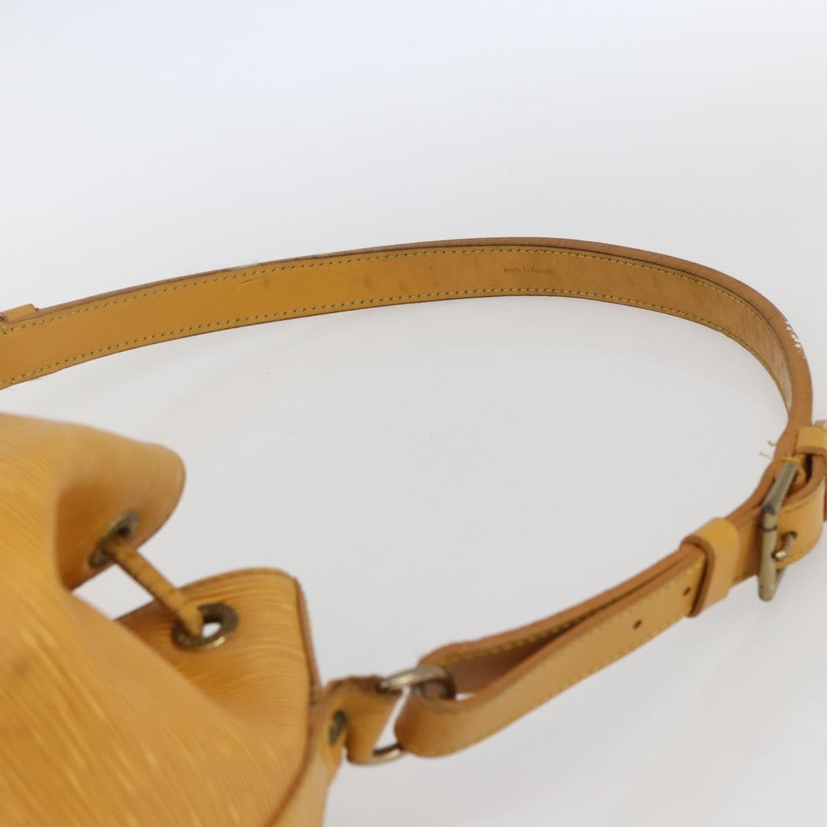 Louis Vuitton Petit Noe Handbag Epi Leather Yellow Leather Shoulder Bag