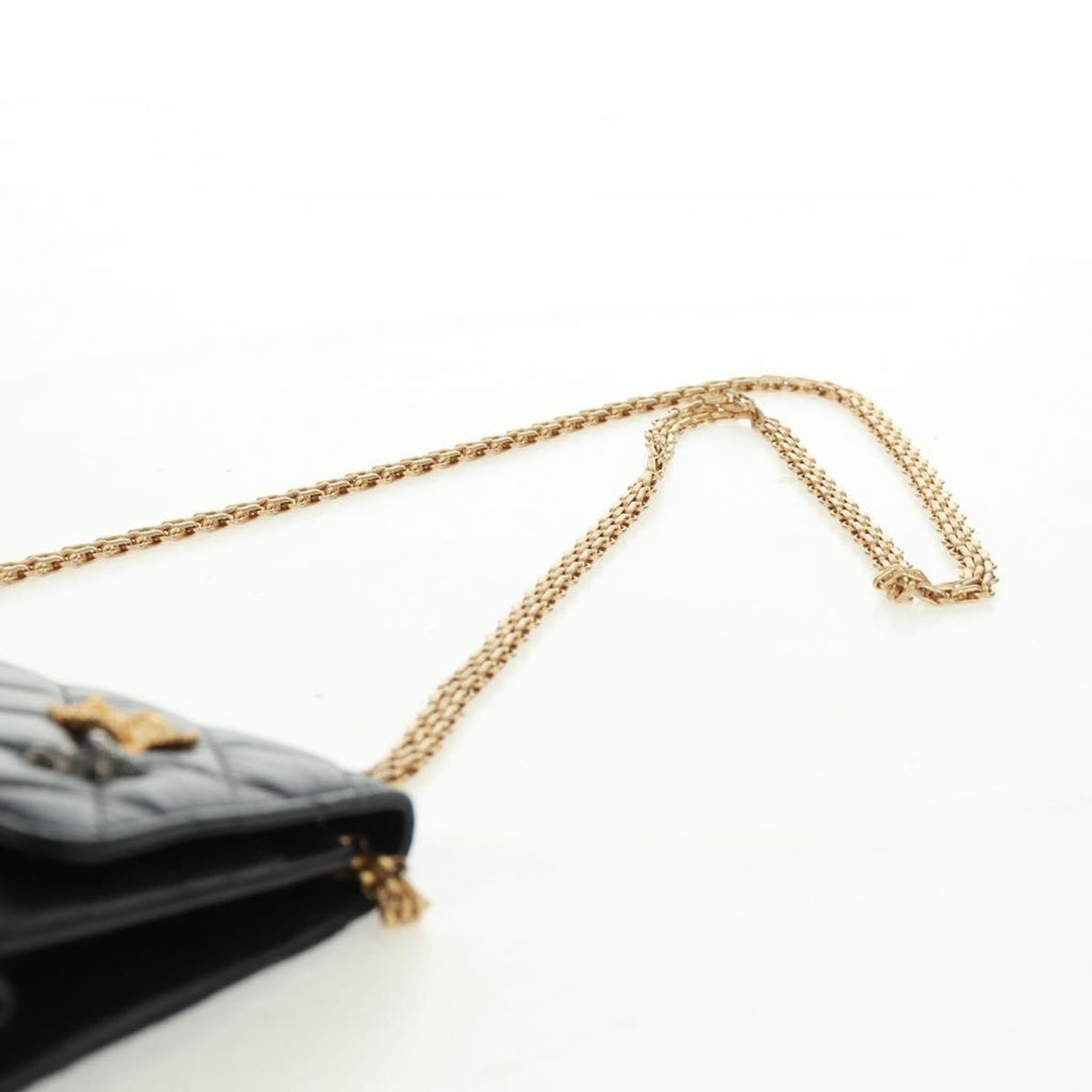 Chanel Lucky Charms Reissue 2.55 Flap Bag Leather Black Leather Shoulder Bag Bag