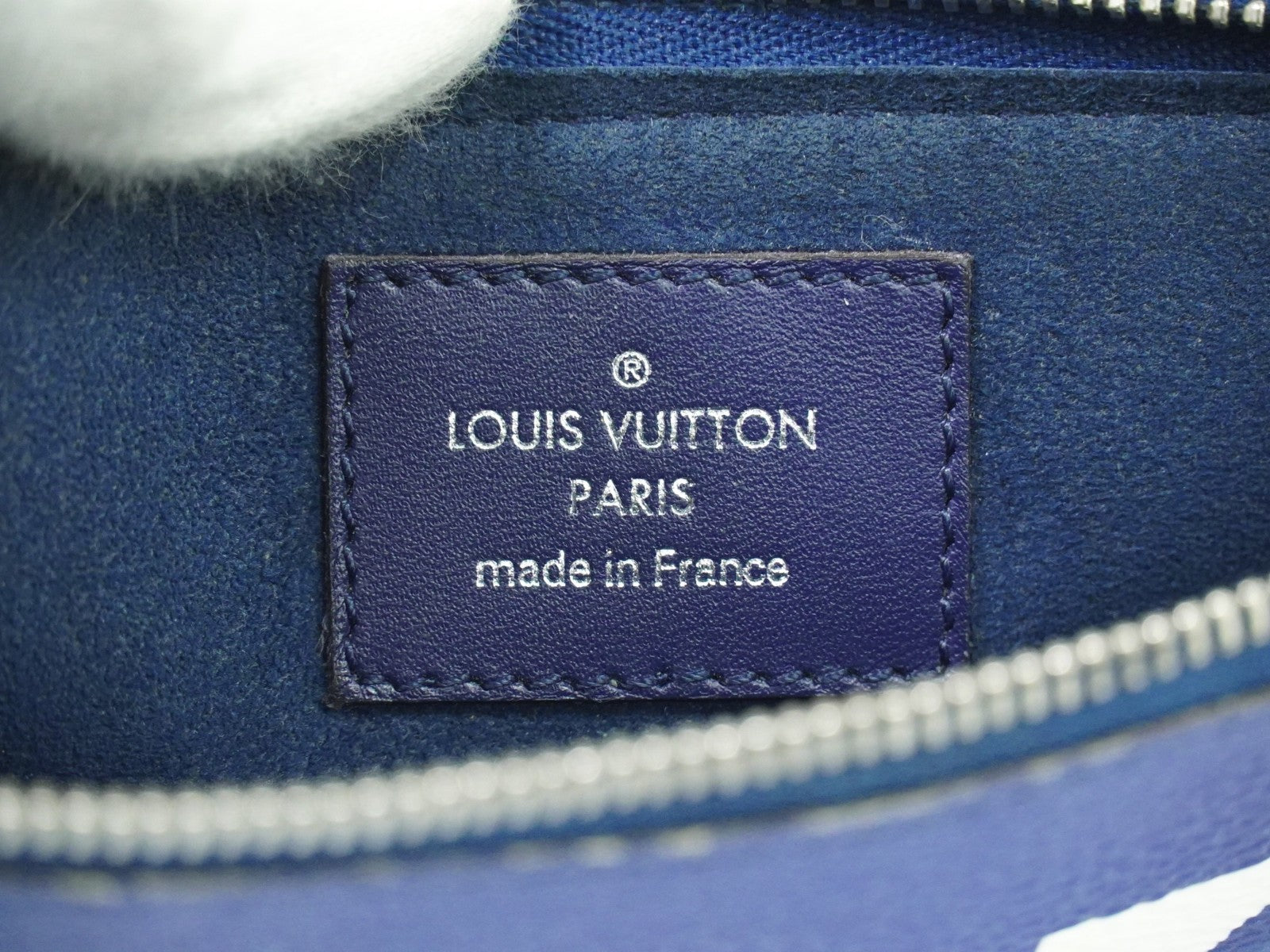 Louis Vuitton Double Zip Pochette Limited Edition Escale Monogram Giant Blue Canvas Shoulder Bag