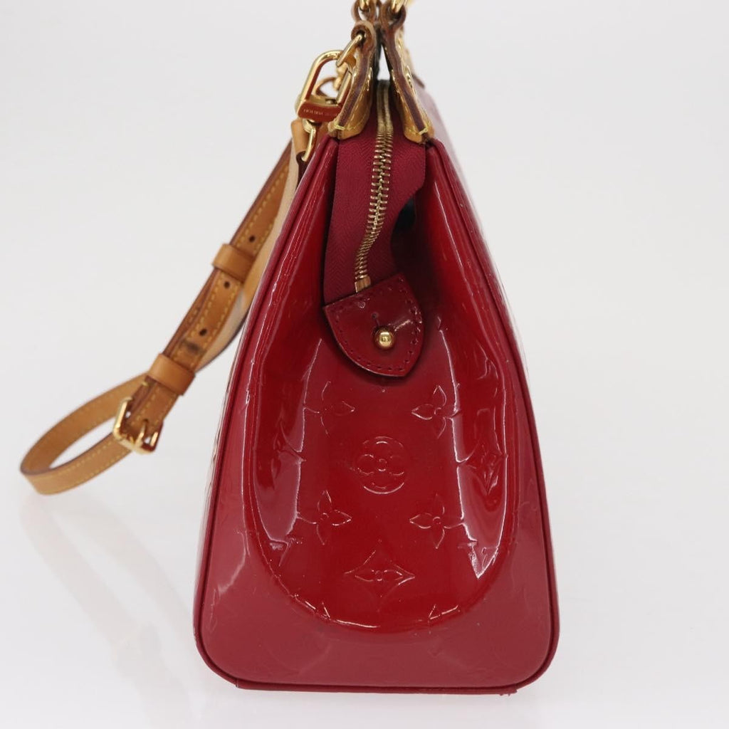 Louis Vuitton Brea Handbag Monogram Vernis Red Patent_Leather Handbag