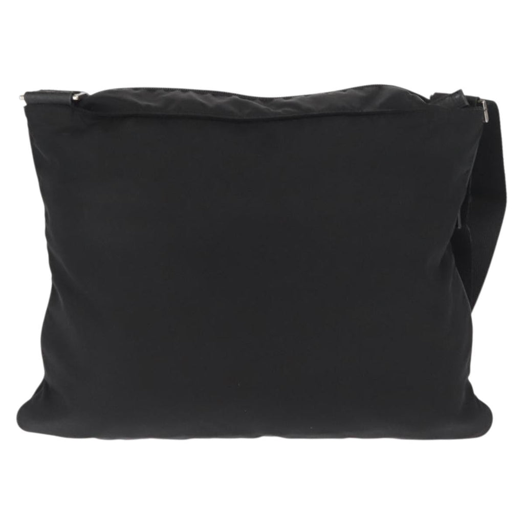 Prada Front Pocket Messenger Bag Tessuto Black Nylon Shoulder Bag Bag
