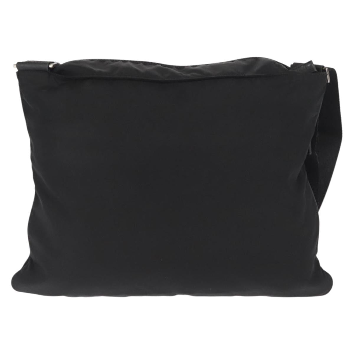Prada Front Pocket Messenger Bag Tessuto Black Nylon Shoulder Bag Bag